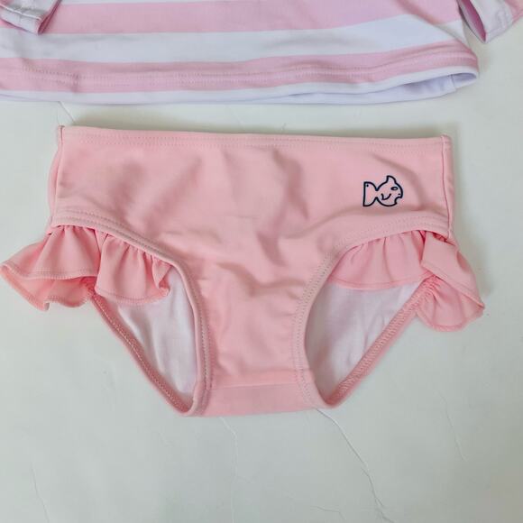 NWT Prodoh Size 18M Pink Stripe Swimsuit - Picture 2 of 4